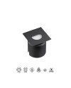 ASPEN * SEÑALIZADOR CUADRADO 3W 3000K NEGRO